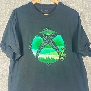 Xbox Black Graphic Tee with Green Design